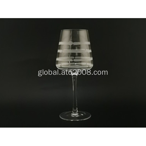 red wine glasses set Clear Wine Glass With Etching Supplier